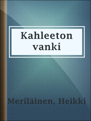 cover image of Kahleeton vanki